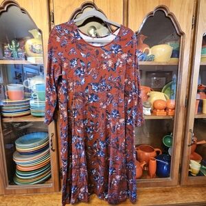 Garnet Hill Floral Print Women's Dress